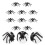 20 Pcs Fake Realistic Bugs Halloween Prank Decor 11