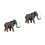 2 Pcs Children Animal Model Toy Educational Desktop Plaything 8