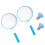 4 set badminton colorato con 2 racchette e 2 palline 1