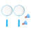 4 set badminton colorato con 2 racchette e 2 palline 6