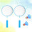4 set badminton colorato con 2 racchette e 2 palline 8