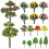 60 Pezzi Albero Miniatura In Per Decorazione Con Sabbia 10