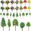 60 Pezzi Albero Miniatura In Per Decorazione Con Sabbia 4