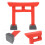 6 Pezzi Statuetta In Miniatura Torii Decorazione 11