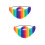 2Stück Falscher Cosplay Schnurrbart, Künstlicher Plüsch Regenbogenbart 9