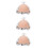 3 Pezzi Testa Calva Per Uomini Cosplay Halloween 5