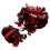 2Pz Pompoms Metallici Per Cheerleading, Per 11