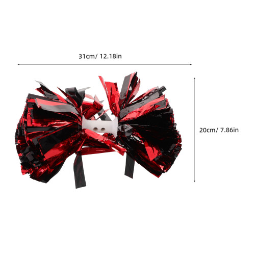 2Pz Pompoms Metallici Per Cheerleading, Per 1