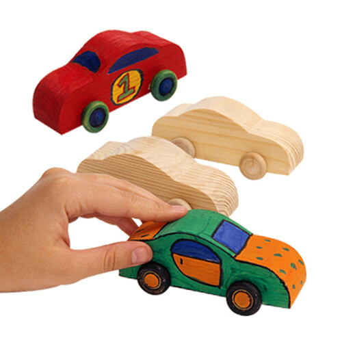 1 Pezzo Miniatura Auto In Legno A Mano Da Te 1
