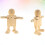 2 Pezzi Robot In Legno Con Articolazioni Per Bambini (Beige) 7