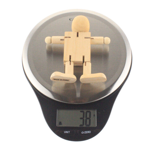 2 Pezzi Robot In Legno Con Articolazioni Per Bambini (Beige) 1