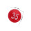 One Pack Plastic Numbered Small Game Balls For Party Props 2