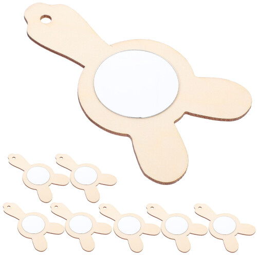 20 Pezzi Specchi In Legno Non Verniciati Te 2
