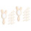 20 Pezzi Specchi In Legno Non Verniciati Te 6
