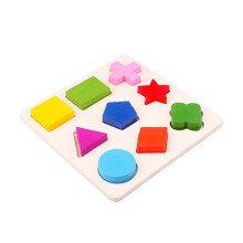 Puzzle Geometrico In Legno 2 Bambini Educativo