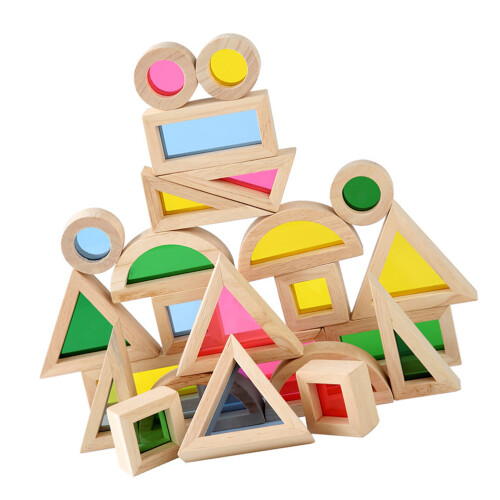 24 Caleidoscopici In Legno Educativo