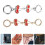 2Pz Estensione Tracolla Per Borsa Alloy Colorate Moda 5