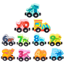 Set Trenino Con In Legno Educativo