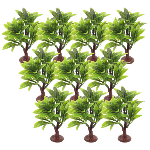 10 Pezzi Mini Piante Sintetiche Per Modellismo