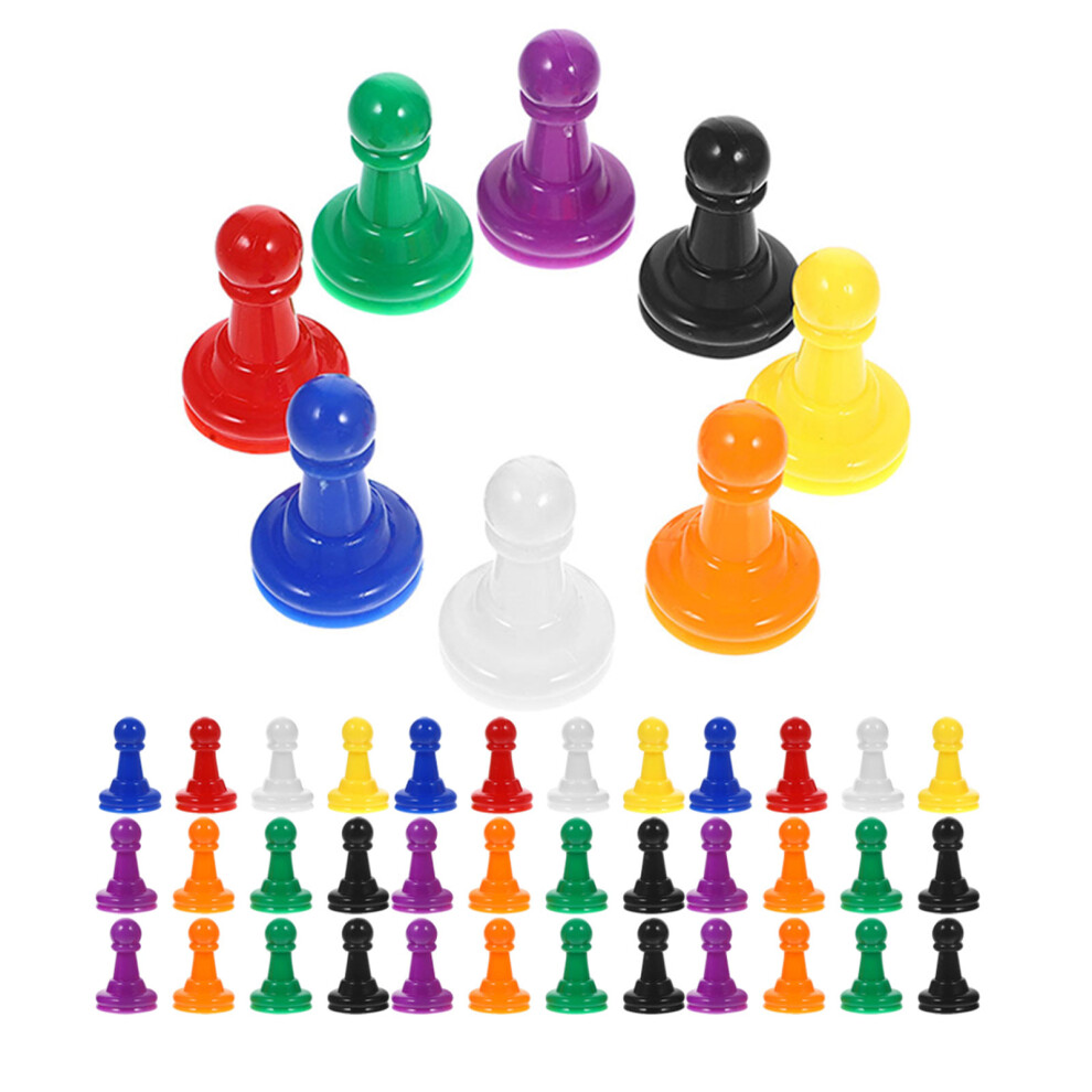 384Szt Kolorowe Plastikowe Pionki Do Planszowych Dla Dzieci-image