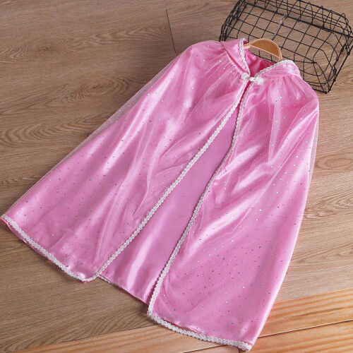 1 Pezzo Mantello Bambina Sciarpa Inverno Rosa S 2