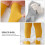 2Paia Elasticizzato Leggings Per 3