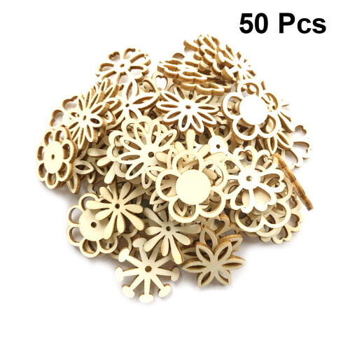 150 Pezzi Scaglie Legno A Forma Per Arte 1