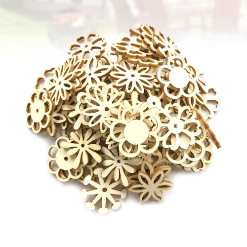 150 Pezzi Scaglie Legno A Forma Per Arte 2