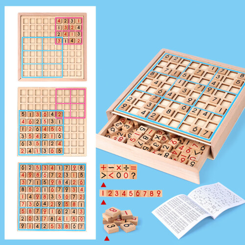 1 Set Sudoku Bambini Educativo Con 9 Griglie 2