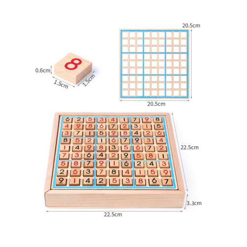 1 Set Sudoku Bambini Educativo Con 9 Griglie 1
