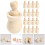 40 Pezzi Legno Non Finite Con Scatole Incastonabili 11