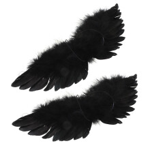 2 Sztuki Skrzydła Diabła Dla Lalek Z Symulowanych Piór