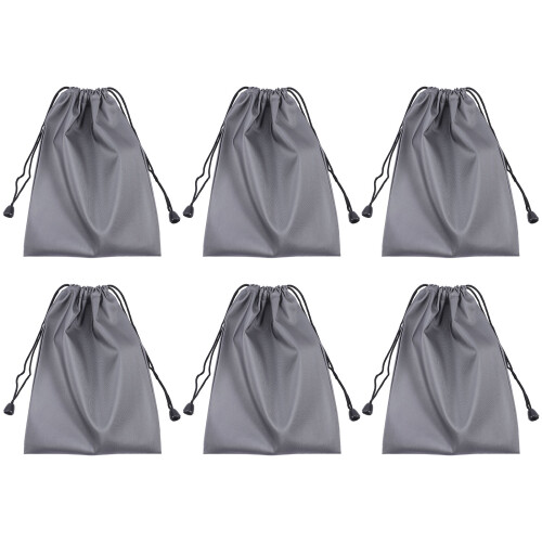 3Pcs Compact Grey Travel Electronic Organizer Bag Cable Storage Pouch 1
