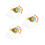 3 Set Pulegge Con Cinghia In Gomma Per Modellini E Rc 4