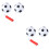 2 Set Palloni Da Calcio Miniatura 12 Cm Per Bambini Con Pompa 6