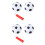 2 Set Palloni Da Calcio Miniatura 12 Cm Per Bambini Con Pompa 5