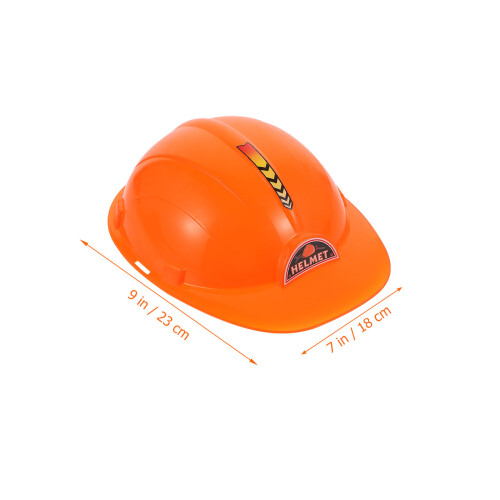 3Pcs Simulation Construction Hats Kids Plastic Party Supplies 1