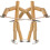 2 Sets Funny Table Game Bamboo Puppet Toy Bjd Doll Pk 1