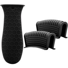 Presine in silicone resistenti al calore, design antiscivolo, coprimanici riutilizzabili, impugnatura ergonomica per tutti i manici delle pentole,