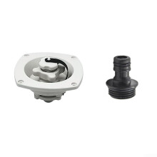 RV Water Inlet Check Valve With PressureReducing Function For Caravans And Yachts, Durable PP Material, White