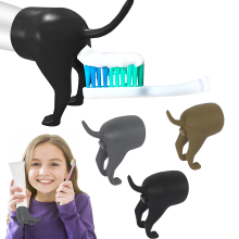 Espremedor de pasta de dente em formato de cocô de cachorro, dispensador criativo de pasta de dente com design exclusivo e divertido, fácil de