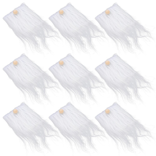 4 Sets Kunstbart Und Holzkugeln Für Gnome Bastelzubehör