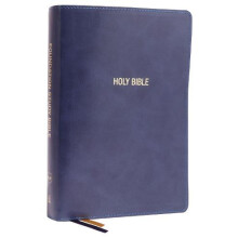 NKJV Foundation Study Bible Large Print Leathersoft Blue Red Letter Th