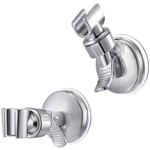 Shower Head Holder, Removable Design Suction Cup Bracket, Adjustable to Any Angle, Vacuum Adsorption for Smooth Surfaces, ABS Plastic Material, Heavy