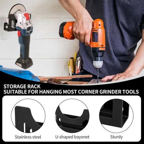 2pcs Heavy Duty Grinder Mount with Quick Installation for Wall 1