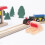 2 Piezas Madera Tren Parada Escena Ferroviaria Accesorio Vía 6