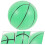 Mini Basketball Green Plastic 1pcs 4