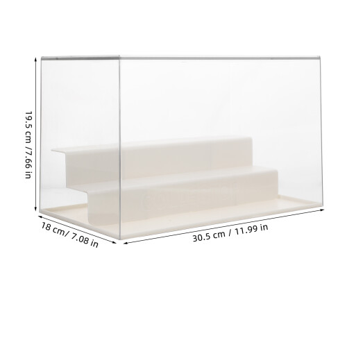 Clear Three Layer Display Case For Miniature Figurines And Dolls 2