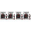 4 Sets Gas Station Model Toy With Road Cone Simulation 6