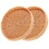 2Pcs Mini Woven Tray For Mini House Bread Fruit Basket 8